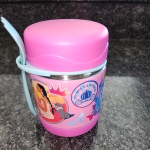 Disney Store Hot and Cold Food School Lunch Container Pink Princess Pocahontas M